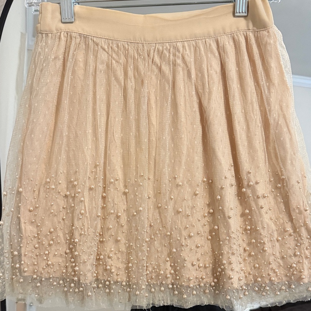 Kimchi Blue Pearl Embellished Mini Skirt